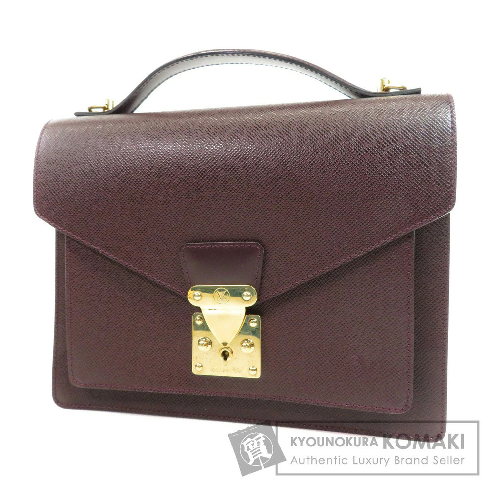 Louis Vuitton Monceau Shoulder Bag Taiga Leather